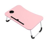 RiToEasysports Table de Lit Réglable, Plateau de Bureau de Support d'ordinateur Portable Multifonctionnel, Bureau Pliable pour Le, Dortoir avec Porte-gobelet, pour l'étude, efficacité de Travail