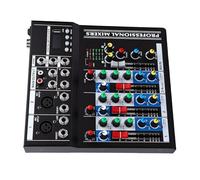 RiToEasysports Table de Mixage Audio 4 Canaux, Contrôleur DJ Compact pour une Utilisation Professionnelle en Studio PC et karaoké.