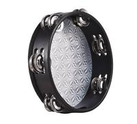 RiToEasysports Tambour à Main, Instrument de Percussion à Main en Bois de Tambourin de 8 Pouces pour Les Fêtes de Chant Dansantes et Les Jeux pour Enfants (8 Pouces)