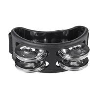 RiToEasysports Tambourin à Pied avec 4 Paires de Clochettes, Kit de Percussion avec Sangle en Nylon et Métal ABS pour Enfants et Adultes, Ton Lumineux et Design Confortable pour Bandes Acoustiques