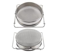 RiToEasysports Tamis de Filtre au Miel en Acier Inoxydable Massif avec Couvercle Réglable, Heureusement pour Une Tension de Miel Simple et Rapide, Double Droit