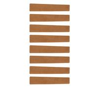 RiToEasysports Tampon Autocollant pour Tir à l'arc, 8 Pièces en Fourrure PU Antidérapante, Amortisseur de Silencieux Absorbant Les Chocs avec Dos Adhésif pour Arc Classique et Arc de Chasse (Brown)