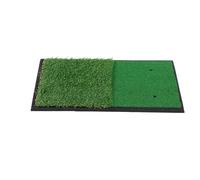 RiToEasysports Tapis de Pratique de, Double Balançoire avec Semelle en Caoutchouc et 2 Pelouses de Simulation pour L'entraînement de en Intérieur et en Extérieur, 63 X 33 Cm