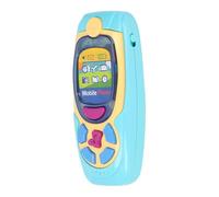 RiToEasysports Téléphone Interactif pour Enfants Enfants d'apprentissage du Jouet Mobile Toddler Tout comme Un Téléphone avec des Lumières Musicales Conception de Dessins de Dessins pour Le (Blue)