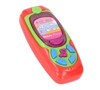 RiToEasysports Téléphone Interactif pour Enfants Enfants d'apprentissage du Jouet Mobile Toddler Tout comme Un Téléphone avec des Lumières Musicales Conception de Dessins de Dessins pour Le (Rouge)