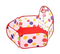 RiToEasysports Tente Pop Up pour Enfants avec Panier de Basket, Polyester | Centre D'activités pour Tout-petits de 1 à 5 Ans, Couleurs Douces Protégeant les Yeux, Pliage Facile pour le Rangement,