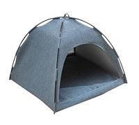 RiToEasysports Tente pour Chat avec Grand Espace Confortable (Blue) | Polyester respirant, Confortable pour les chats et les chiens, Utilisation toutes saisons, Conception à coins fixes