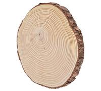 RiToEasysports Tranches de Bois Naturel, Cercles de Bois Inachevés, Ornements Rustiques pour Bricolage, Artisanat, Décoration de la Maison, de Pin de 2cm D'épaisseur (22.5 * 23)