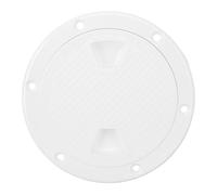 RiToEasysports Trappe de Bateau, Couverture d'inspection Antidérapante en ABS Blanc avec Conception Détachable pour l'accès aux Yachts Marins (4 Pouces)