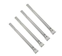 RiToEasysports Tube de Brûleur de Gril à Gaz 4 Pièces, Remplacement Universel Haute Résistance en Acier Inoxydable avec Plaque Chauffante en émail de Porcelaine, pour Divers Grils