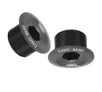 RiToEasysports Vers de Montagne à Haute Teneur en Montagne - Vis évasés à la Résistance à la Corrosion, Capuchon de Vise à Vitesses de 2 Pcs pour Fixation de la Roue de Chaîne, Couvercle de (M20 noir)