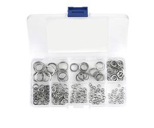 RiToEasysports Virginie 180pcs M2-M10 en Acier Inoxydable SS304 Spring Washing Machine-Strorting pour Réduire les Vibrations, les Coussins D'usure et Plus Idéal pour les Amoureux et les
