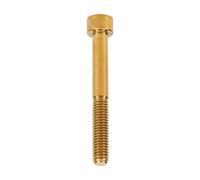 RiToEasysports Vis de Tige de Guidon de Vélo M6x50mm en Alliage de Titane Vis de Vélo Haute Résistance Antirouille pour VTT(Or)