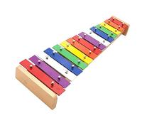 RiToEasysports Xylophone coloré 15 Notes pour Enfants, Xylophone éducatif pour Enfants, Piano Multifonctionnel à Frapper à la Main dans Les Couleurs Arc-en-Ciel, Idéal pour L'éducation Précoce