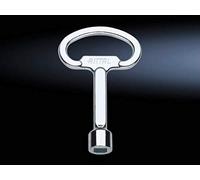 Rittal 2548000 SZ 2548.000 Clé d'armoire de commande 8 mm carrée en acier, 1 pièce