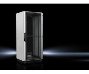 Rittal 5309156 VX IT Rack réseau/Serveur préconfiguré avec Porte vitrée et Angles de Montage Standard 482,6 mm