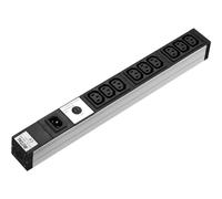 Rittal 7240201 Bloc multiprise 48,3cm Rittal 9 prises pour appareil froid 10A