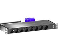 Rittal 7979103 PDU Basic, distribution délectricité de base, 16A/1P CEE 8xCEE7/3 Schuko Bloc de prise pour armoire de commande 1 pc(s)