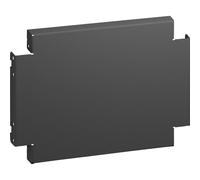 Rittal AX 2820.420 Lot de 2 caches de plinthes en tôle d'acier Noir