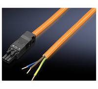 Rittal Câble de Connexion pour Alimentation 3 pôles 100-240 V L 3000 mm UL Orange