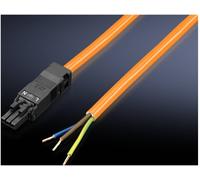 Rittal Câble de Connexion pour Alimentation 3 pôles 100-240 V L 3000 mm UL Orange