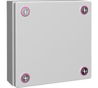 Rittal KX 1516.000 Coffret d'installation, Boîtier mural 200 x 200 x 80 Tôle d'acier gris clair 1 pc