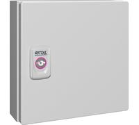 Rittal KX 1546.000 Coffret d'installation, Boîtier mural 200 x 200 x 80 Tôle d'acier gris clair (RAL 7035) 1 pc(s)