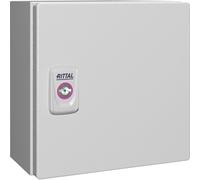 Rittal KX 1549.000 Coffret d'installation, Boîtier mural 200 x 200 x 120 Tôle d'acier gris clair (RAL 7035) 1 pc(s)