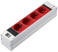 RITTAL PSM Module enfichable Schuko 4 Prises Rouge sans fusible Non commutable
