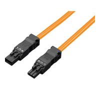 Rittal SZ Led system light connection cable - Câble d'alimentation (F) (M) - 100-240 V - 1 m - orange