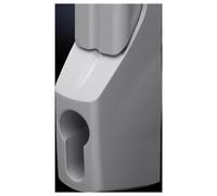Rittal TS 8611.070 Poignée confort pour serrure demi cylindre gris clair (RAL