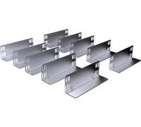 Rittal VX 4531.001 4531001 perforé Tôle d'acier 10 pc(s)