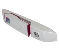 Rittal Poignée confort VX 8618.240 avec cylindre de sécurité Gris clair (RAL 7035) 1 pièce