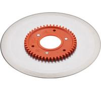 ritter Couteau de rechange 519.106 lisse pour jambon/charcuterie avec roue dentée orange pour Ritter Classico1, Icaro7