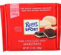 Ritter Sport Chocolate Bar Dark Chocolate Marzipan 3.5 Oz Bars Case Of 12