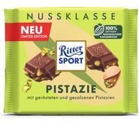 Ritter Sport classe noisette pistache chocolat au lait paquet de 100g