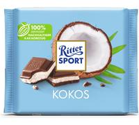 Ritter Sport Coco avec Alpes chocolat au lait et crème de lait 100g