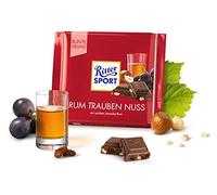 Ritter Sport de Rhum de Raisins de noix, pack de 6 x 100 g)