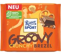 Ritter Sport Groovy Crunchy Bretzel Chocolat au lait et Cornflakes 100g