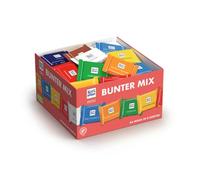 Ritter Sport Mini mélange coloré, chocolat au lait entier, chocolat semi-amer et au lait entier, parfait pour grignoter et déguster 1,4 kg (84 pièces)