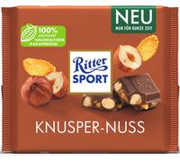 Ritter Sport Noisettes croustillantes avec noisettes entières et cornflakes 250g