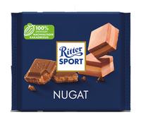 Ritter Sport Nugat Chocolat au lait entier fourré au nougat 250g