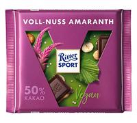 Ritter Sport Voll-Nuss Amaranth (chocolat végan sans lactose avec des noisettes et de l’amarante) 100g