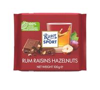 RITTER Tablette 100g Chocolat au Lait Rhum Raisin Noix