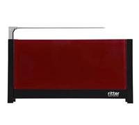 Ritter Grille-pain Volcano 5 compact 2 tranches, réchauffe-pain, fabriqué en Allemagne, rouge