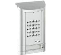 Ritto 1271937 Minivox Interphone 1 bouton Blanc/alu