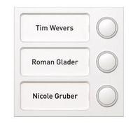 Module interphone portier 3tasten, Blanc, 1875370 Blanc G