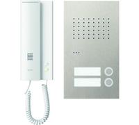 RITTO Portier en acier inoxydable 2WE RGE1818225 Acero Pur Audio blanc Kit complet RGE1818225 (RGE1818225)