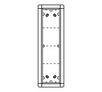 Ritto Ritto Cadre AP Portier blanc 4 fois, 133x423 mm 1883470 Quantité:1