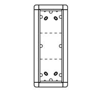 Ritto Ritto Cadre de portier AP si triple, 133x326mm 1883320 Quantité:1